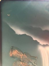 Kabartmalı 3D Tablo 105x55 cm - Şelalede Balık Yakalayan Yaşlı Adam Tablo thumbnail 5