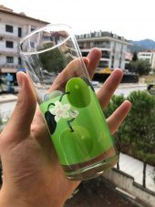 3Lü Nostaljik Cam Su Bardağı - İçki Şerbet Bardak Seti - 2