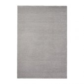 Halı, Yumuşak Gri Renk 133x195 cm MeridyenDukkan Parlak Efektli Kalın Tüyler Ev Tekstili - 1