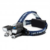 POWERMASTER MX-501 18+3 POWER LEDLİ SU GEÇİRMEZ ŞARJLI KAFA FENERİ - 1
