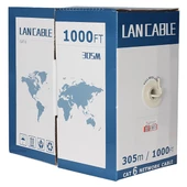 POWERMASTER 23 AWG 0.57MM  1GBPS UTP CU %100 BAKIR 305 METRE GRİ CAT6 KABLO - 1
