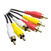 POWERMASTER 3 RCA + 3 RCA 1.5 METRE TOS TOS STANDART RCA KABLO - 1