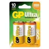 GP 13AU-2U2 ULTRA ALKALIN D BÜYÜK BOY KALIN PİL LR20 (2Lİ PAKET FİYATI) - 1