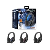 MAGICVOICE GM001 PS-488 3.5MM AUX GİRİŞLİ 7.1 STEREO MİKROFONLU KULAK ÜSTÜ OYUNCU KULAKLIK - 1