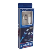 POWERMASTER IŞIKLI TELEFON ŞARJ KABLOSU ÜÇ UÇLU MANYETİK - 3