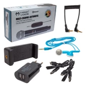 MAGICVOICE MV-19602 UHF KABLOSUZ BLUETOOTH YAKA MİKROFONU (KAMERA) - 3