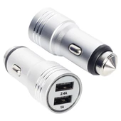 POWERWAY X-633 ÇİFT USBLİ 3.1 AMPER METAL ÇAKMAKLIK ARAÇ ŞARJ CİHAZI - 1
