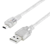 POWERMASTER PM-11937 USB 5 PİN GENİŞ 1.5 METRE ŞEFFAF V3 UÇ KABLO (11937=8861) - 1