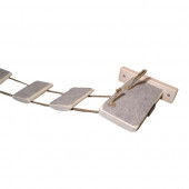 Barış Dizayn Tırmalama halısı kaplı ipli kedi merdiveni kedi köprüsü duvar  yolu parkur (120cm) Kahve - 2