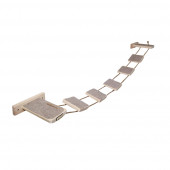 Barış Dizayn Tırmalama halısı kaplı ipli kedi merdiveni kedi köprüsü duvar  yolu parkur (120cm) Kahve - 5