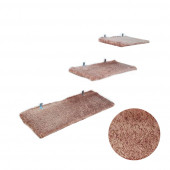 Barış Dizayn Peluş Kedi Basamağı Peluş Raf Duvar Kedi Yolu Parkur 3lü set Kahve (30-40-50cm) - 3