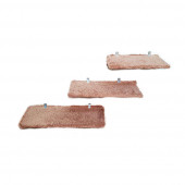 Barış Dizayn Peluş Kedi Basamağı Peluş Raf Duvar Kedi Yolu Parkur 3lü set Kahve (30-40-50cm) - 4