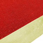 Barış Dizayn Doğal Ahşap Duvara Monte Kedi Tırmalama direği Tırmalaması Tırnaklama (40cm) Kırmızı - 5