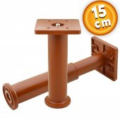 Mobilya Kanepe Sehpa TV Ünitesi Koltuk Ayarlanabilir Destek Ayağı 15 cm Kahverengi Ayak thumbnail 1