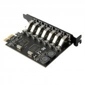 PrimeX PX-4899 7 Port USB Hub, PCI Expres USB3.0 Kart 7 Port Çoklayıcı, PCI ex USB3.0 Çoklayıcı Kart (Win7/8/10/11, Linux, MacOs) - 2