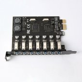 PrimeX PX-4899 7 Port USB Hub, PCI Expres USB3.0 Kart 7 Port Çoklayıcı, PCI ex USB3.0 Çoklayıcı Kart (Win7/8/10/11, Linux, MacOs) - 3
