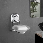 SAS Delmeye Son Yapışkanlı Katı Sabunluk Düzenleyici Krom YK-713 thumbnail 1