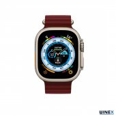Winex 42-49mm Yeni Nesil Apple Uyumlu Akıllı Saat Kordonu Silikon Bordo - 2