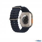 ScHitec 42-49mm Yeni Nesil Apple Uyumlu Akıllı Saat Kordonu Silikon Lacivert - 3
