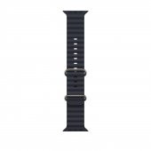 ScHitec 42-49mm Yeni Nesil Apple Uyumlu Akıllı Saat Kordonu Silikon Lacivert - 1