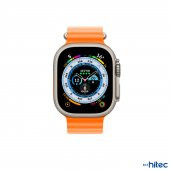 ScHitec 42-49mm Yeni Nesil Apple Uyumlu Akıllı Saat Kordonu Silikon Turuncu - 2