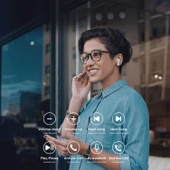 Tecno Buds1 TWS 5.0 Kablosuz Airbuds Kulaklık Beyaz TECNO Türkiye Garantili - 2