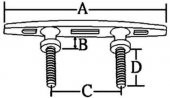Paslanmaz Saplamalı Tekne Koç Boynuzu 254mm - 5