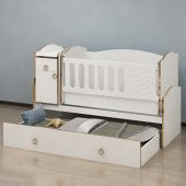 Garaj Home Tuana Gold Bebek Odası Takımı - Yatak ve Uyku Seti Kombinli-UYKU SETİ-MAVİ - 6