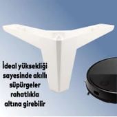 Sedir Lüks Mobilya Kanepe Sehpa Tv Ünitesi Koltuk Ayağı 10 Cm Beyaz Baza Ayakları - 3