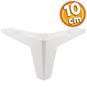 Sedir Lüks Mobilya Kanepe Sehpa Tv Ünitesi Koltuk Ayağı 10 Cm Beyaz Baza Ayakları - 1