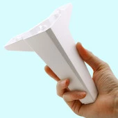 Sedir Lüks Mobilya Kanepe Sehpa TV Ünitesi Koltuk Ayağı 15 cm Beyaz Baza Ayak - 5