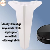 Sedir Lüks Mobilya Kanepe Tv Ünitesi Koltuk Ayağı 18 Cm Beyaz Konsol Ayakları - 3