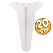 Sedir Lüks Mobilya Kanepe Tv Ünitesi Koltuk Ayağı 20 Cm Beyaz Konsol Ayakları - 1