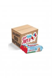 Baby Turco Klasik 90 Yaprak 24'lü Paket Islak Havlu Mendil - 1