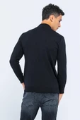 Erkek Slim Fit Düz Renk Balıkçı Yaka Boğazlı Kazak - 6