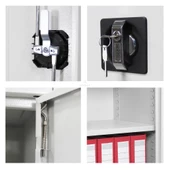 Jessan Ofis 100 lük Dosya Dolabı Gri-Siyah thumbnail 2