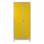 Jessan Ofis 2 li Standart Soyunma Dolabı Gri-Sarı - 1