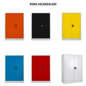 Jessan Ofis 130 luk Dosya Dolabı Gri-Kırmızı thumbnail 4