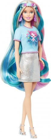 Barbie Rengarenk Saçlar Bebeği, Aksesuarlar, Saç Şekillendirme Parçaları İle GHN04 - 3