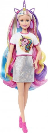 Barbie Rengarenk Saçlar Bebeği, Aksesuarlar, Saç Şekillendirme Parçaları İle GHN04 - 4