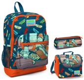 Coral High Kaykay Baskılı Erkek Çocuk 3'lü İlkokul Çanta Seti - 1