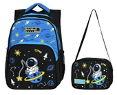 Waddell Çanta Sİyah Mavi Astronot İlkokul Çantası - Waddell Bag Erkek Okul Sırt Çantası - 1