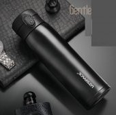 Uzspace 500 ml Siyah Paslanmaz Çelik Termos Matara - Kahve Çay Termosu - 1