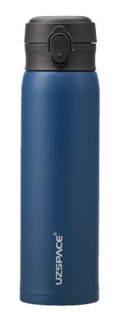 Uzspace 500 ml Lacivert Paslanmaz Çelik Termos Matara - Kahve Çay Termosu - 2