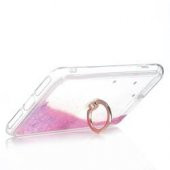 Apple iPhone 7 Plus Kılıf Sulu Simli Akışkan Silikon - 1