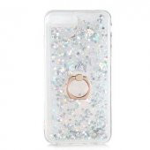 Apple iPhone 7 Plus Kılıf Sulu Simli Akışkan Silikon - 6