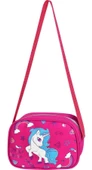 Waddell Kırmızı Unicorn Üç Bölmeli İlkokul Kız Çocuk Okul Çantası - 5