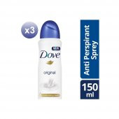 Dove Kadın Deodorant Sprey Original 150 Ml X3 - 1