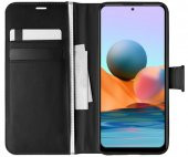 Xiaomi Redmi Note 10 Kılıf Kar Deluxe Kapaklı Standlı Kartlıklı Korumalı - 1
