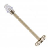 Kapı Stoperi Tamponu 20 cm Krom Metal Vidalı Kapı Stopu Silikonlu - 6